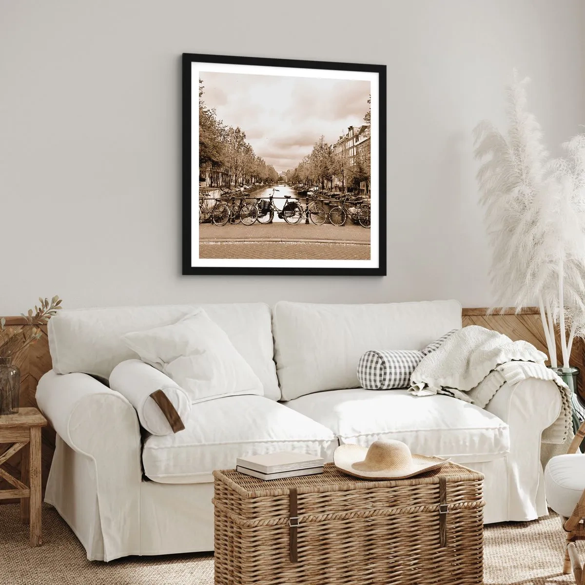 Poster în ramă neagră - Atmosfera olandeză - 30x30 cm