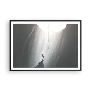 Poster în ramă neagră - Există întotdeauna o cale de ieșire - 100x70 cm