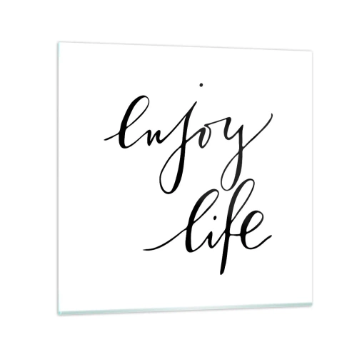 Tablou pe sticlă - Nimic de adăugat... - 30x30 cm