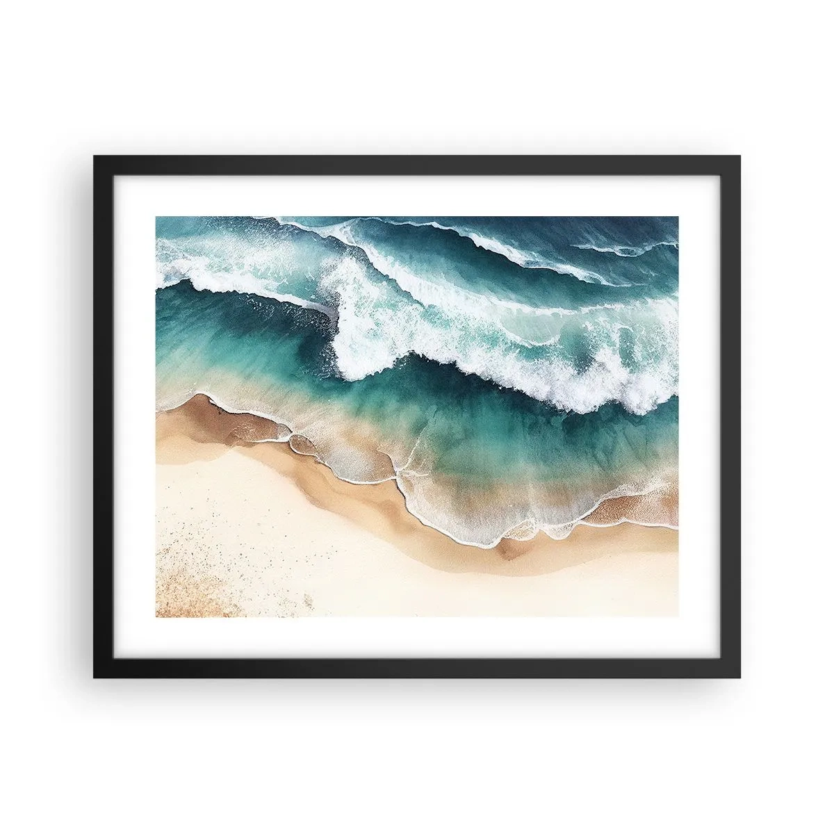 Poster în ramă neagră - Întâlnire eternă - 50x40 cm