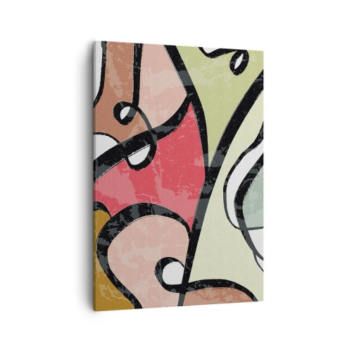 Tablou pe pânză - Piruetă printre culori - 50x70 cm