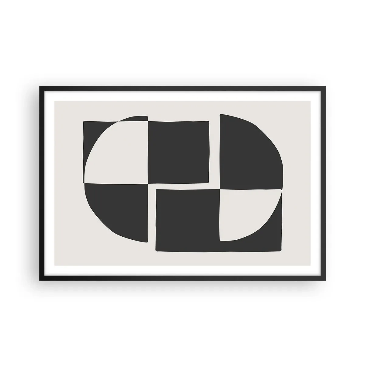 Poster în ramă neagră - Antiteză - sinteză - 91x61 cm