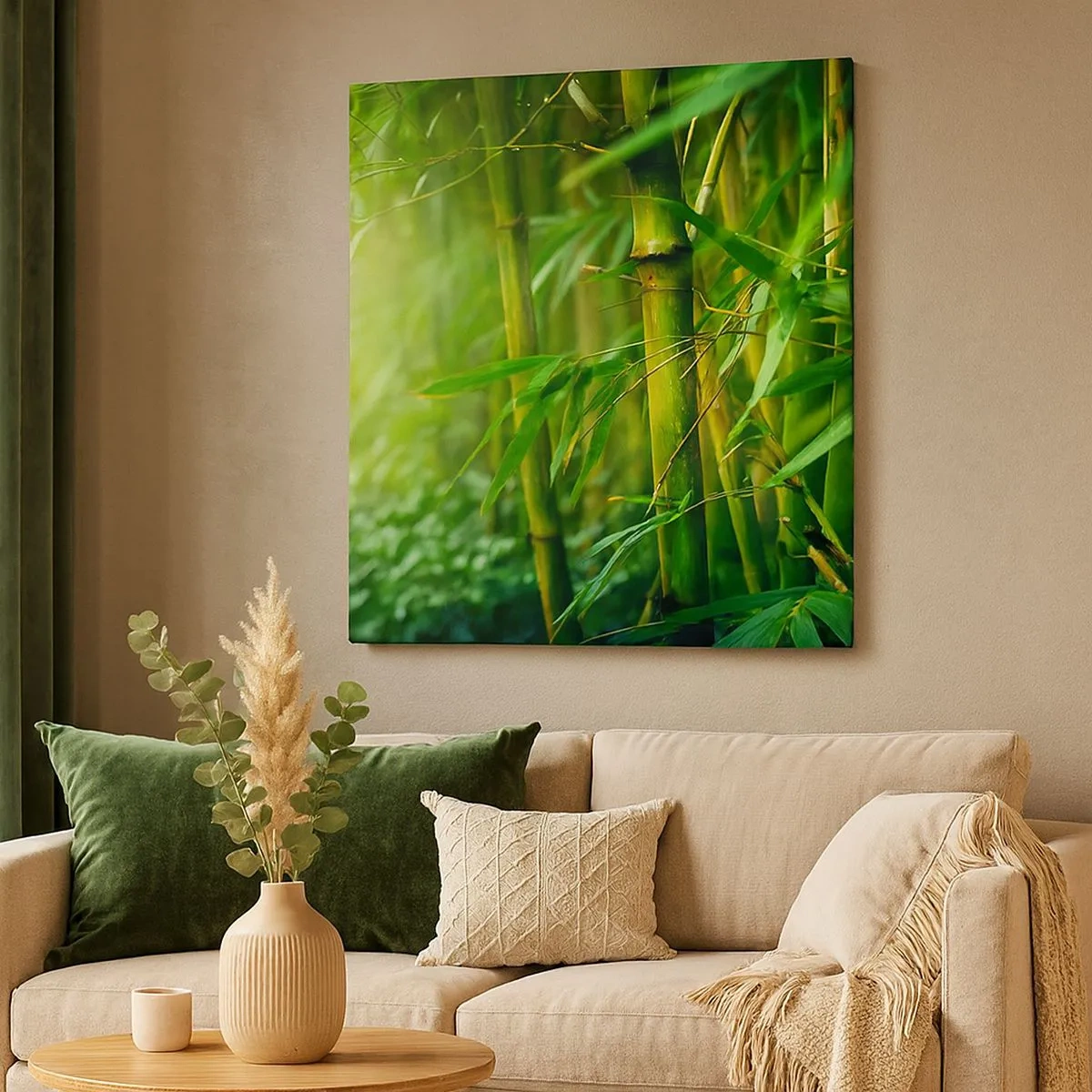 Tablou pe pânză - Cunoașteți verdeața în sine - 30x30 cm