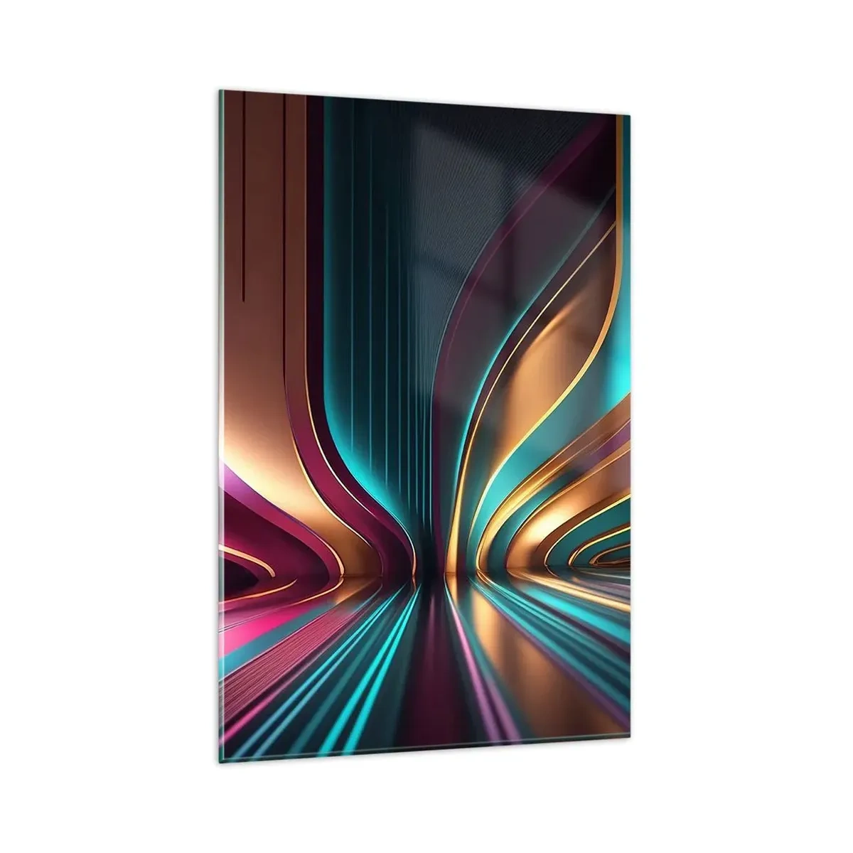 Tablou pe sticlă - Arhitectură de lumină - 80x120 cm