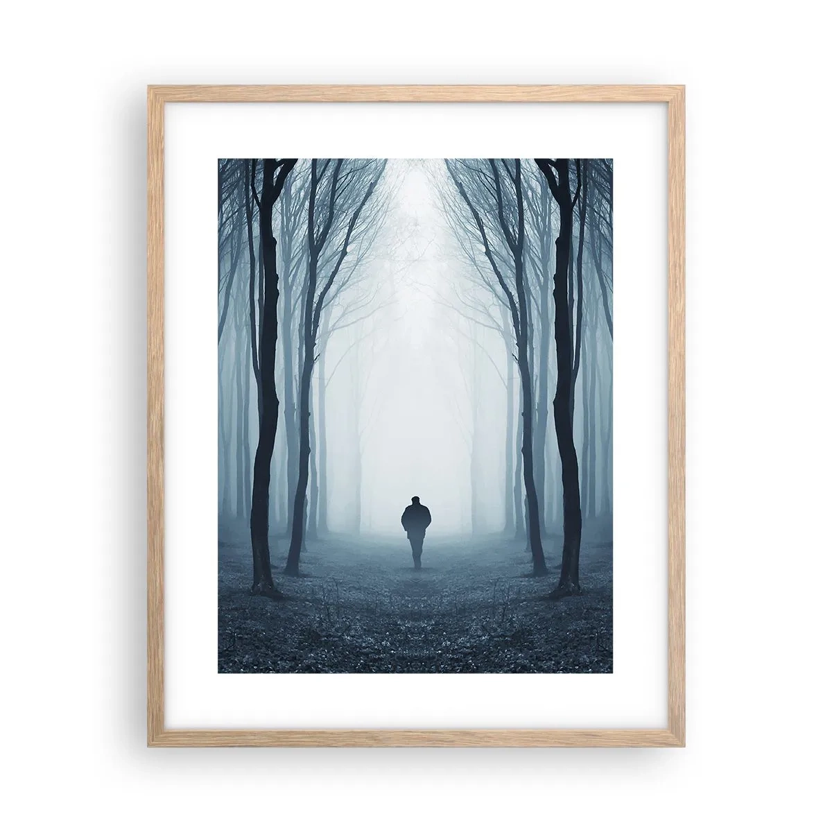 Poster în ramă de stejar deschis - Și totul este simplu și clar - 40x50 cm