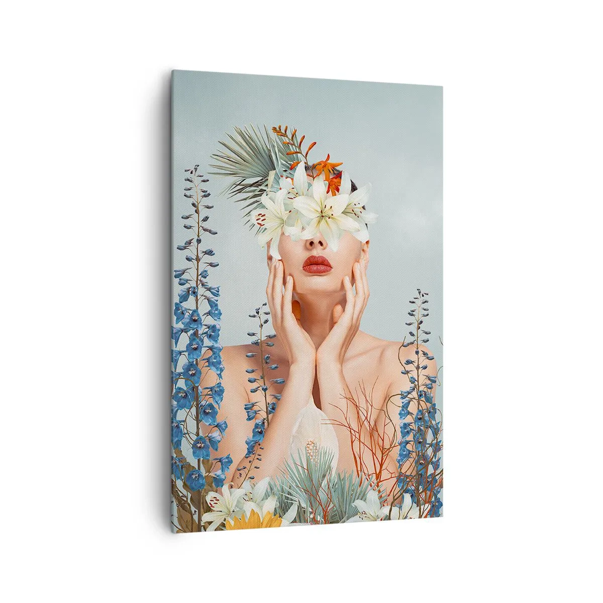 Tablou pe pânză - Femeia floare - 80x120 cm