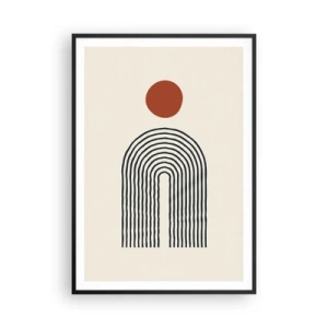 Poster în ramă neagră - Magnetismul formelor și al culorilor - 70x100 cm