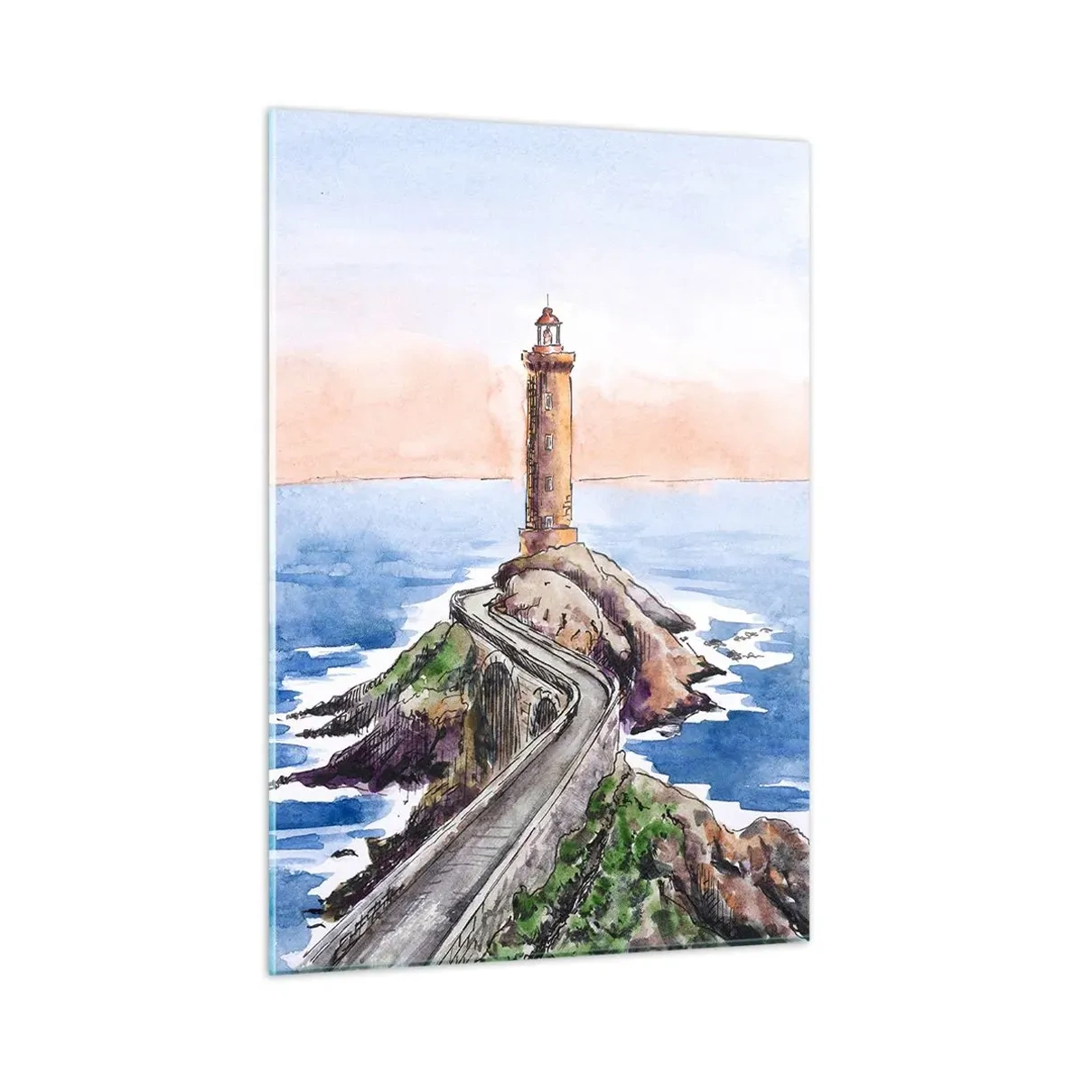 Tablou pe sticlă - Cu fața la mare - 50x70 cm