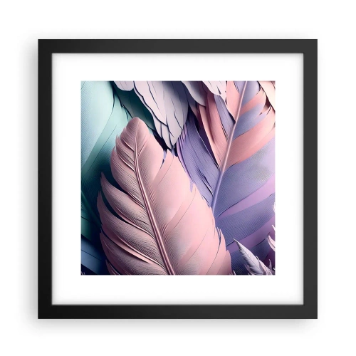 Poster în ramă neagră - Eleganța păsărilor - 30x30 cm