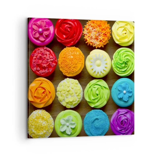 Tablou pe pânză - Fiecare diferită - toate delicioase - 60x60 cm