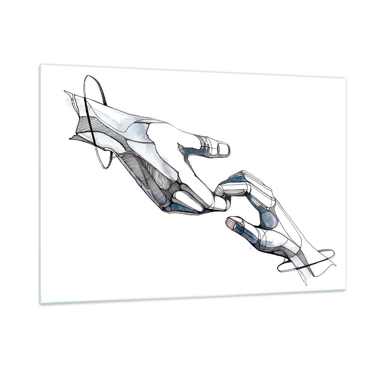 Tablou pe sticlă - Gest frumos - 120x80 cm