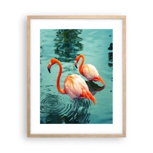 Poster în ramă de stejar deschis - Suntem bune de revistele de modă - 40x50 cm