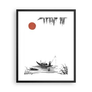 Poster în ramă neagră - O după-amiază asiatică - 40x50 cm