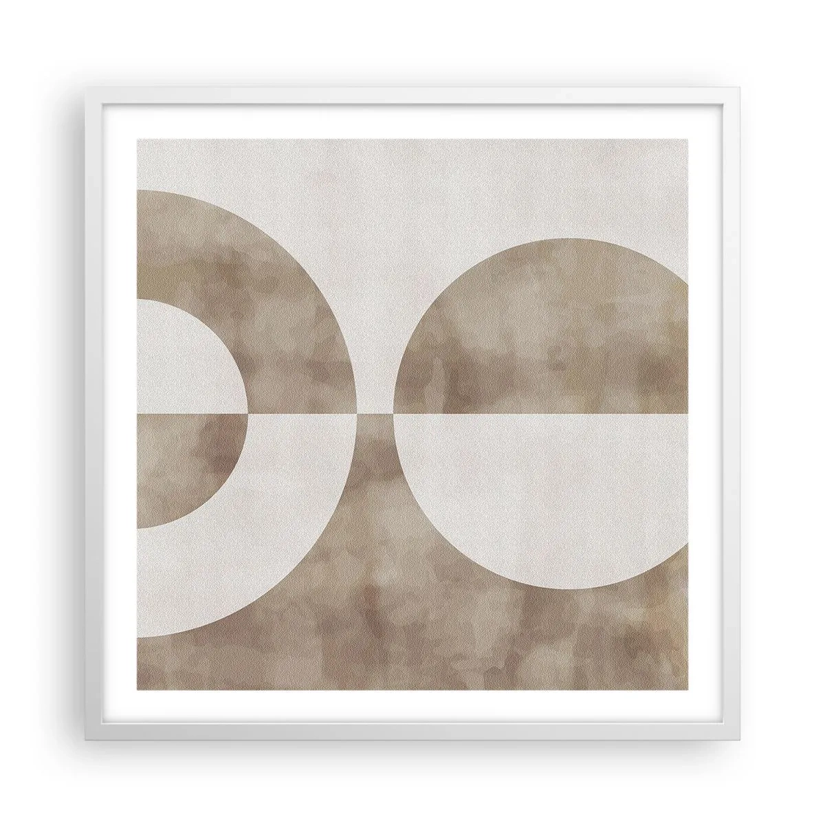 Poster în ramă albă - Similitudini și diferențe - 60x60 cm