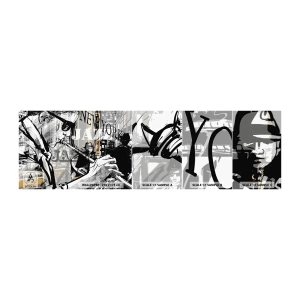 Mostră de Tapet Standard Eco - În ritmul New York-ului - New York, Muzică, Jazz - 100x30 cm