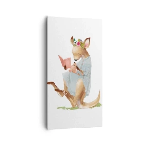 Tablou pe pânză - Citește-mi, mamă - 55x100 cm