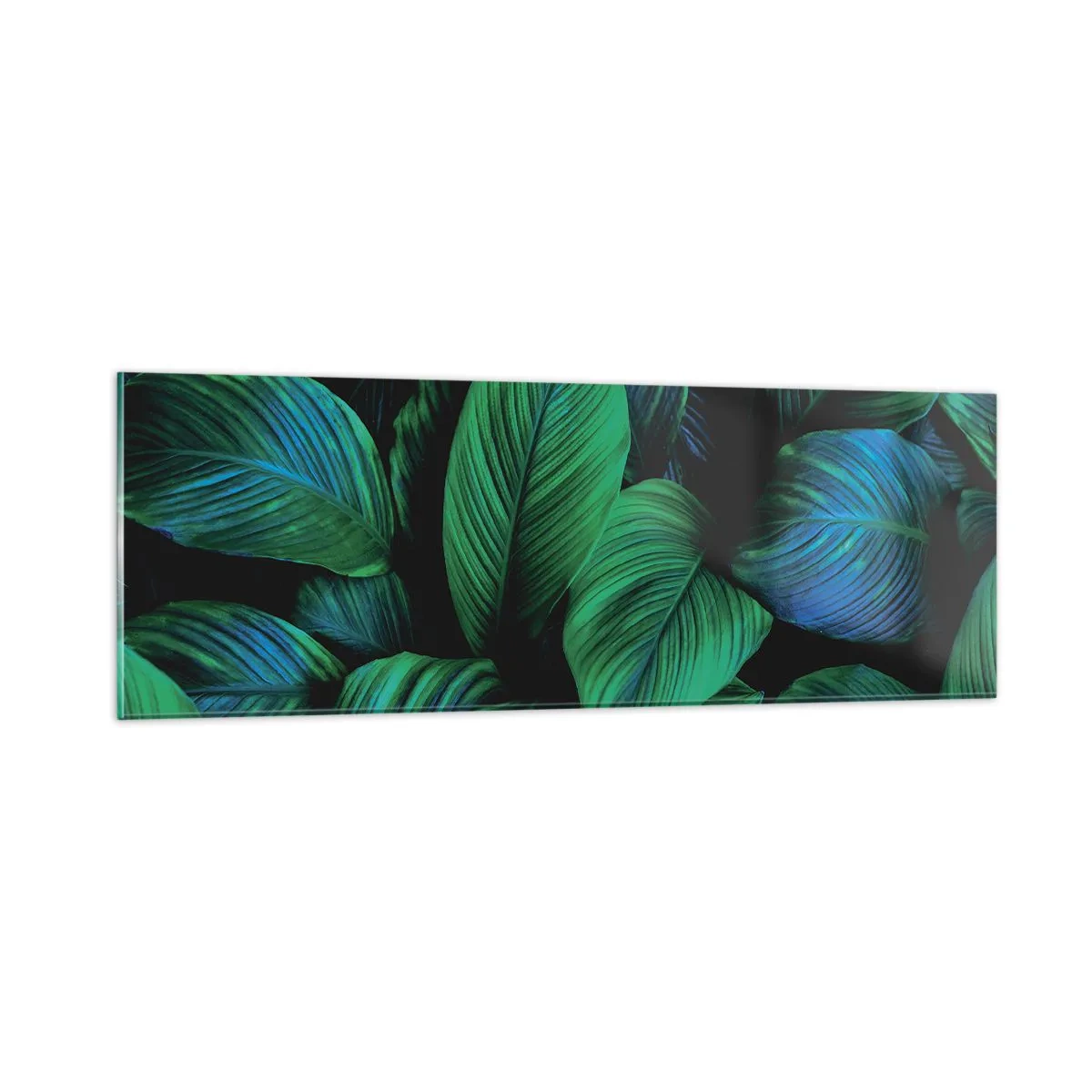 Tablou pe sticlă - Traficul verde - 90x30 cm