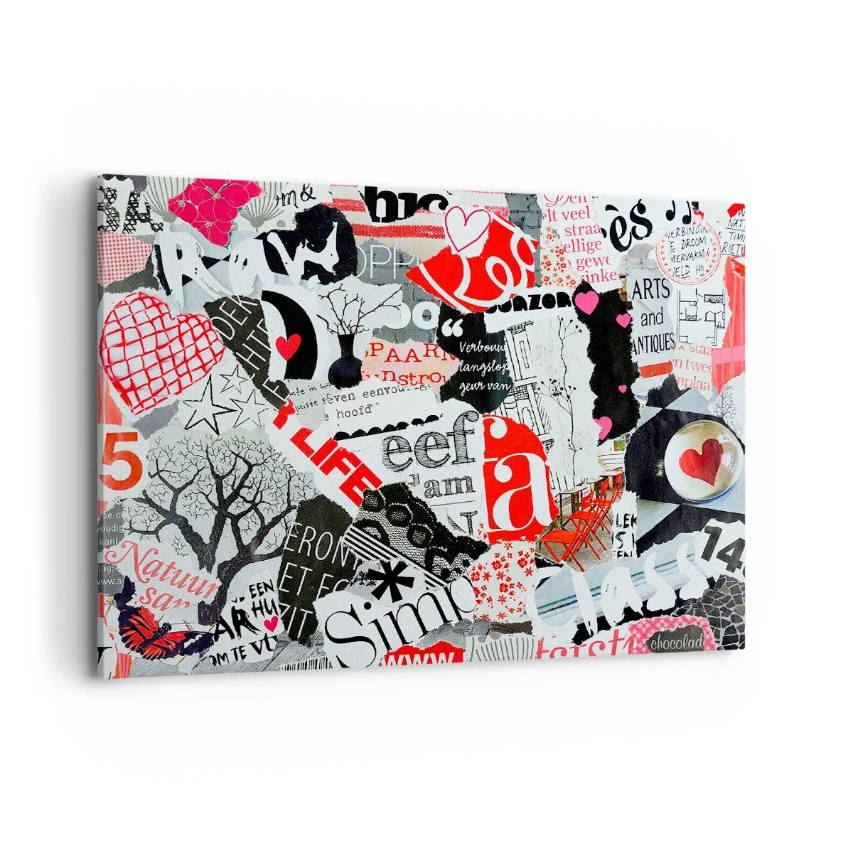 Tablou pe pânză - Colaj de hipsteri - 100x70 cm