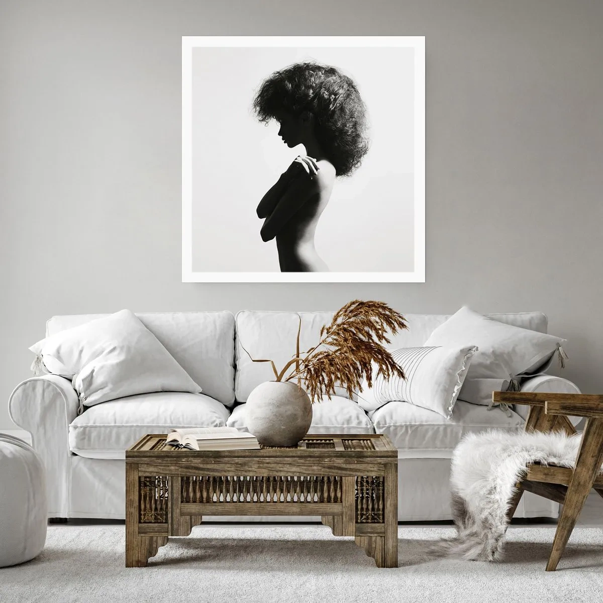 Poster - Ca o floare pe o tulpină subțire - 60x60 cm