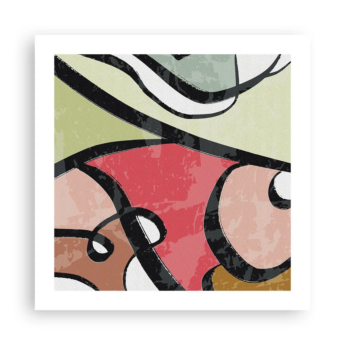 Poster - Piruetă printre culori - 50x50 cm