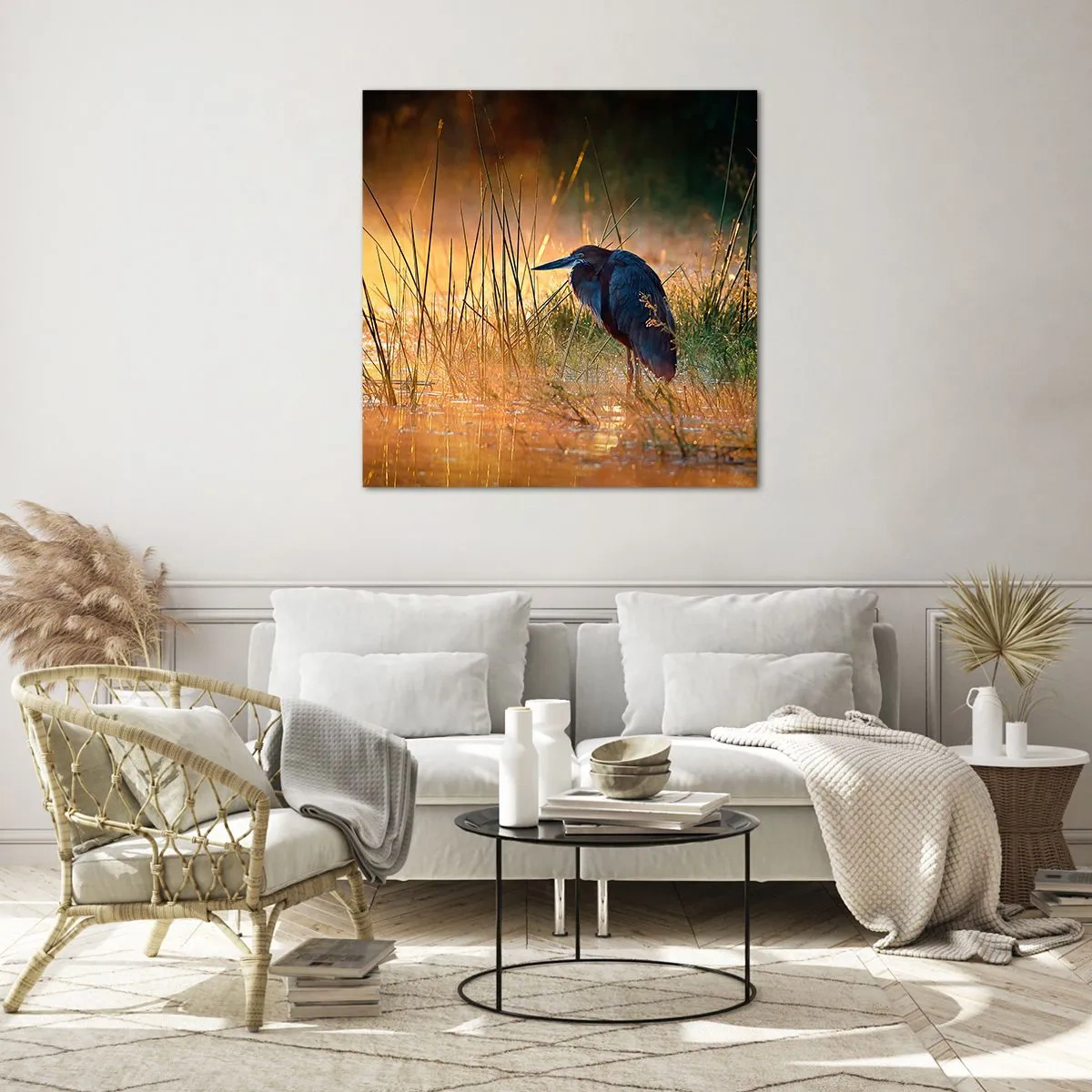 Tablou pe sticlă - Lasă-mă în pace cu aceste fotografii - 50x50 cm