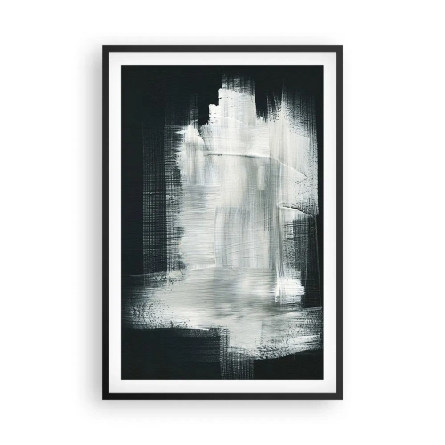 Poster în ramă neagră - Țesut vertical și orizontal - 61x91 cm