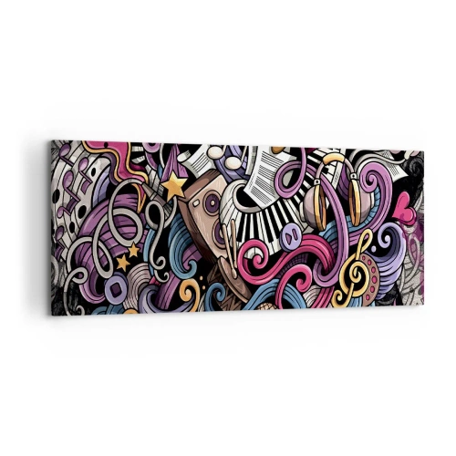 Tablou pe pânză - Melodie complicată - 120x50 cm