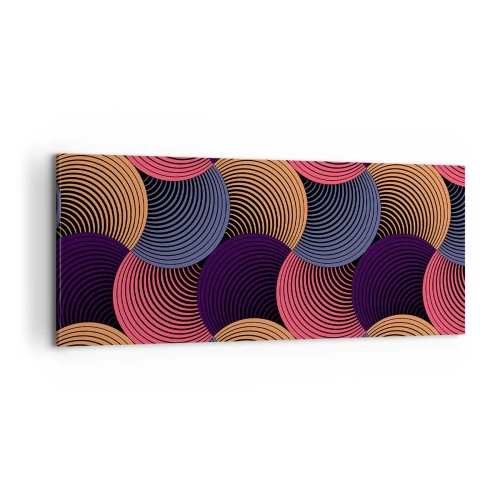 Tablou pe pânză - Într-un ritm de cerc - 100x40 cm