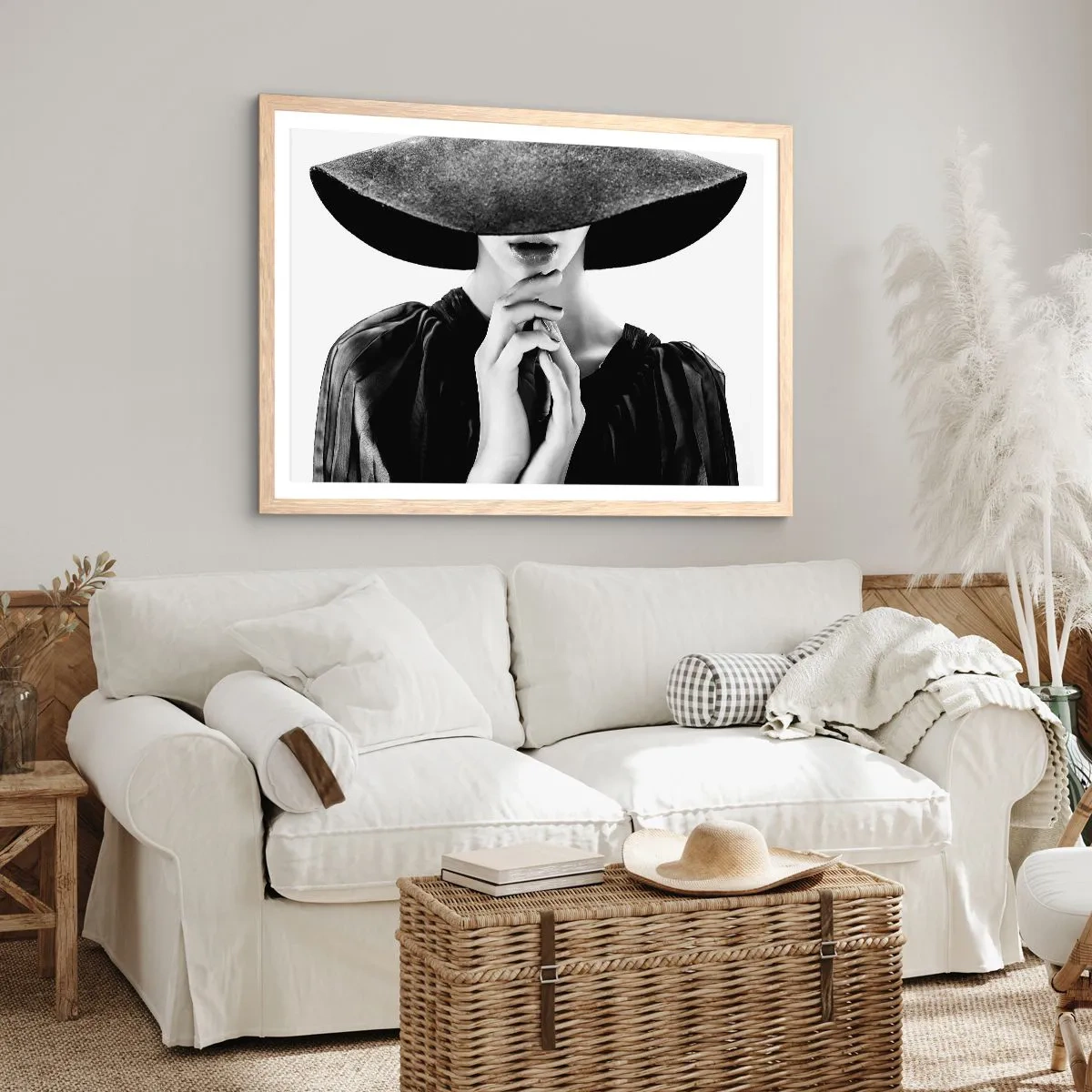 Poster în ramă de stejar deschis - Frumusețea ascunsă - 100x70 cm