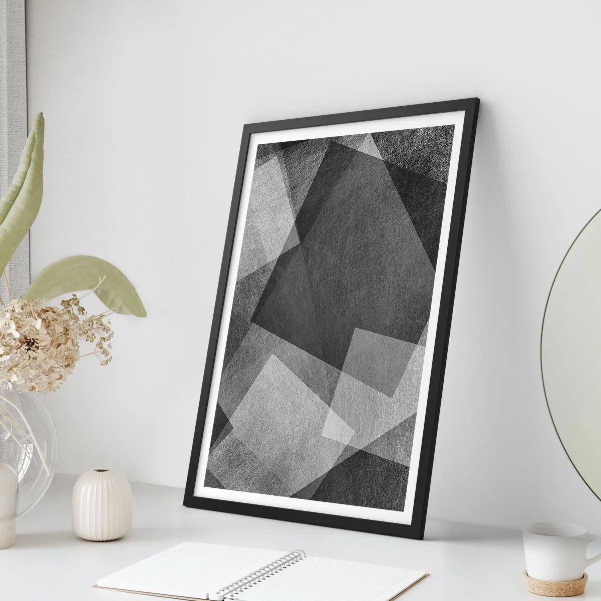 Poster în ramă neagră - Un simbol etern al permanenței și al ordinii - 30x40 cm