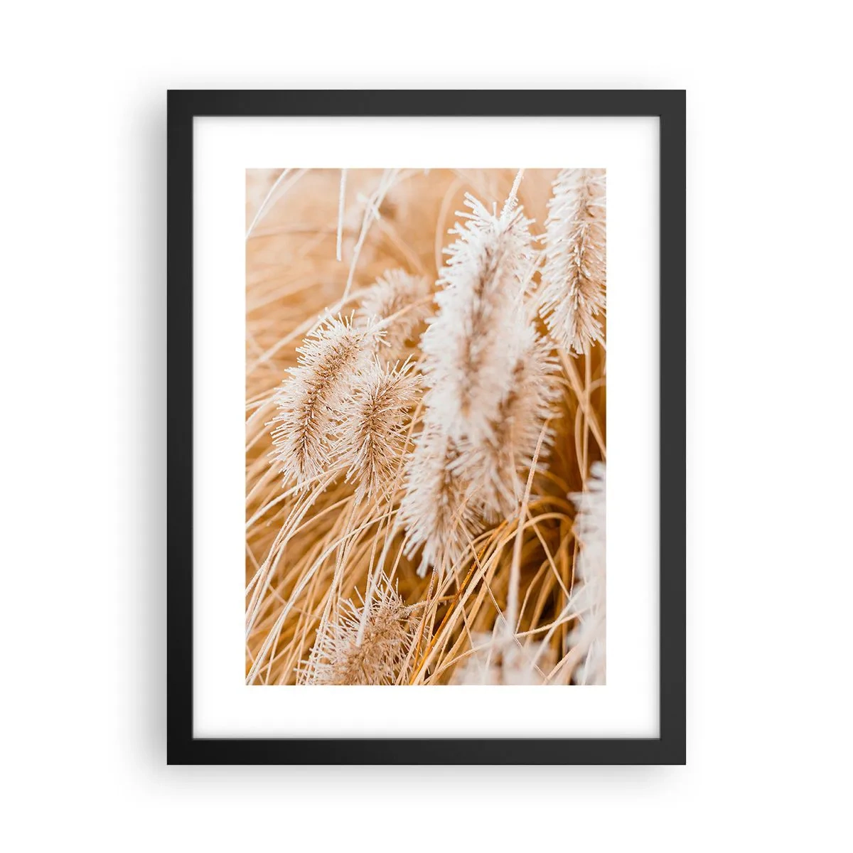 Poster în ramă neagră - Foșnetul auriu al ierburilor - 30x40 cm
