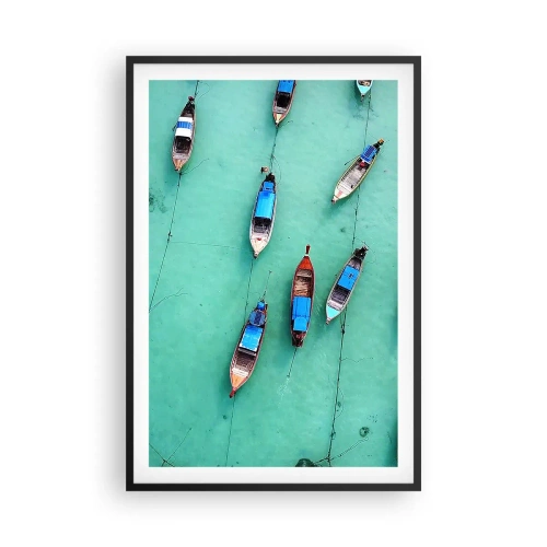 Poster în ramă neagră - În așteptare - 61x91 cm