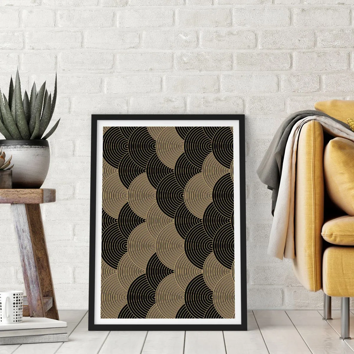 Poster în ramă neagră - Unitate în multiplicitate - 61x91 cm