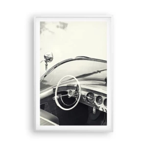 Poster în ramă albă - E timpul pentru cei bogați - 61x91 cm