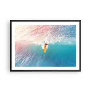 Poster în ramă neagră - Călărețul oceanului - 70x50 cm
