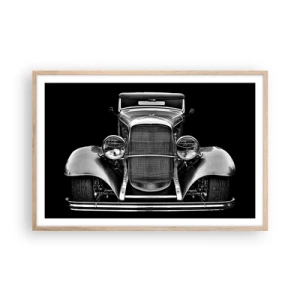 Poster în ramă de stejar deschis - Un adevărat gentleman - 91x61 cm