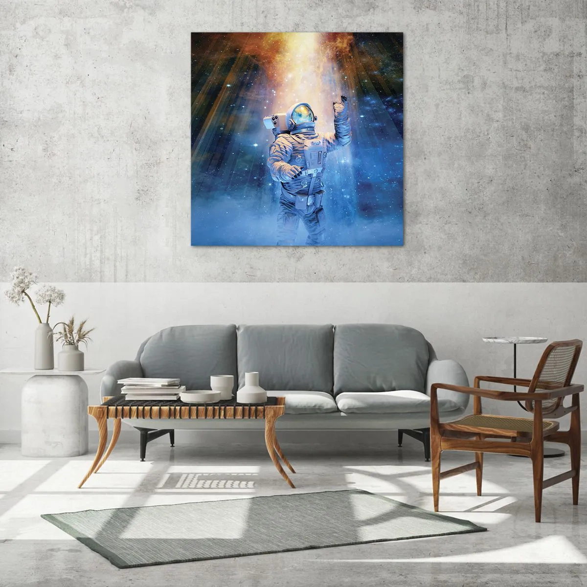 Tablou pe sticlă - În cele din urmă am ajuns - 70x70 cm