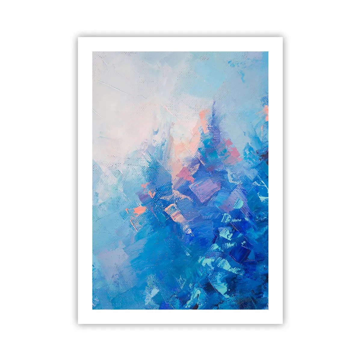 Poster - Abstracție de iarnă - 50x70 cm