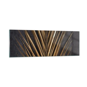 Tablou pe sticlă - Aur tropical - 90x30 cm