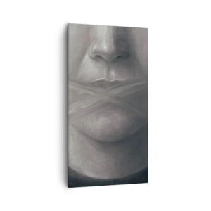 Tablou pe pânză - Nici un cuvânt - 55x100 cm