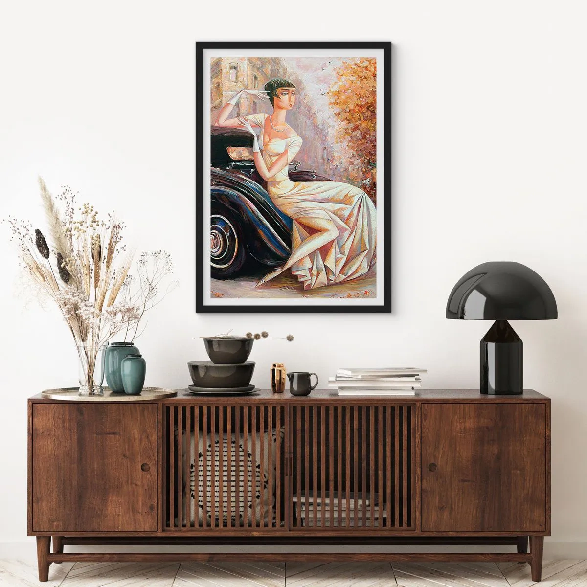 Poster în ramă neagră - Eleganță retro - 40x50 cm