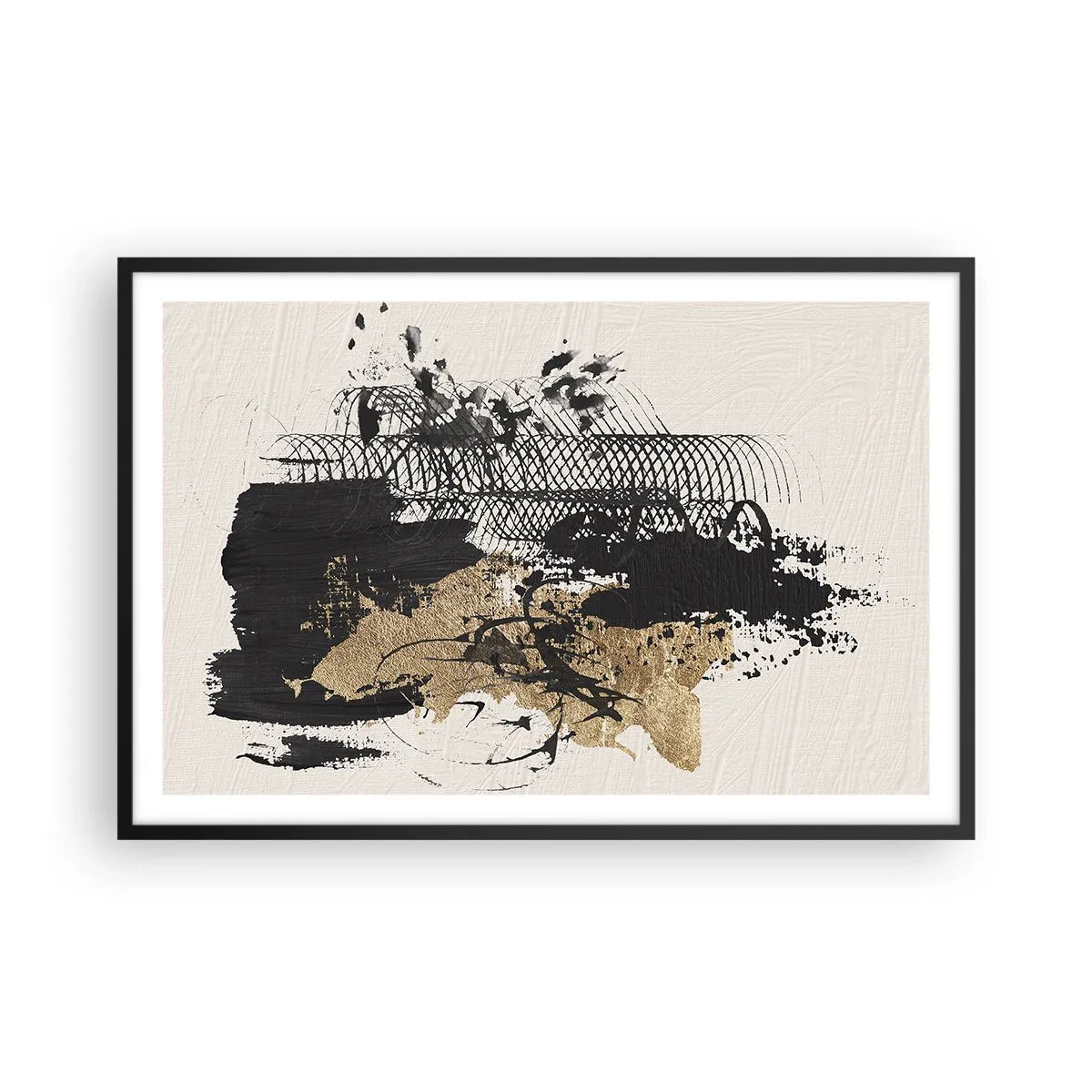 Poster în ramă neagră - Compoziție cu pasiune - 91x61 cm