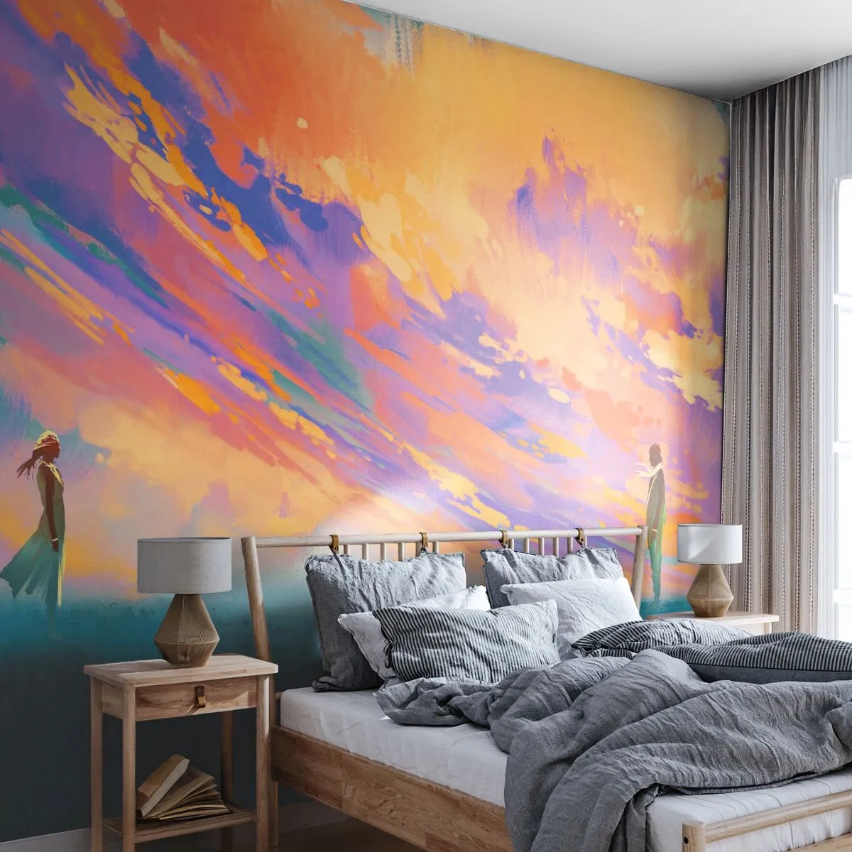Tapet Autoadeziv Deluxe Sticker - Puterea de atracție - Abstracția, Femeie și Bărbat, Bucată - 250x175 cm