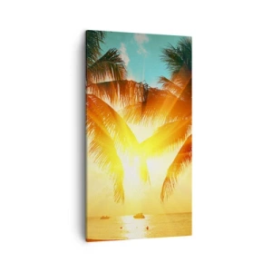 Tablou pe pânză - Cuplu exotic - 45x80 cm