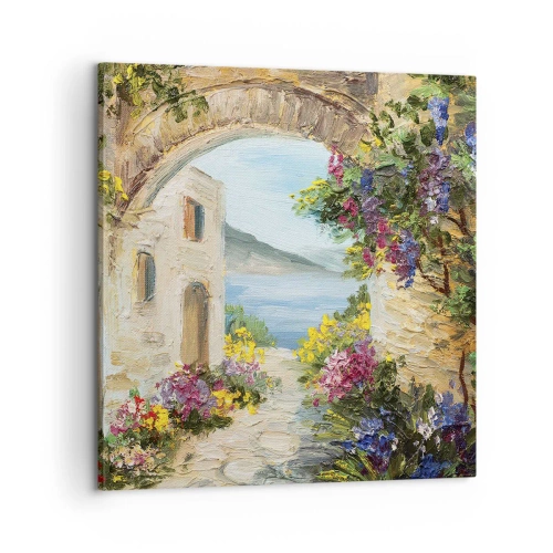 Tablou pe pânză - Farmecul peisajului de coastă - 60x60 cm