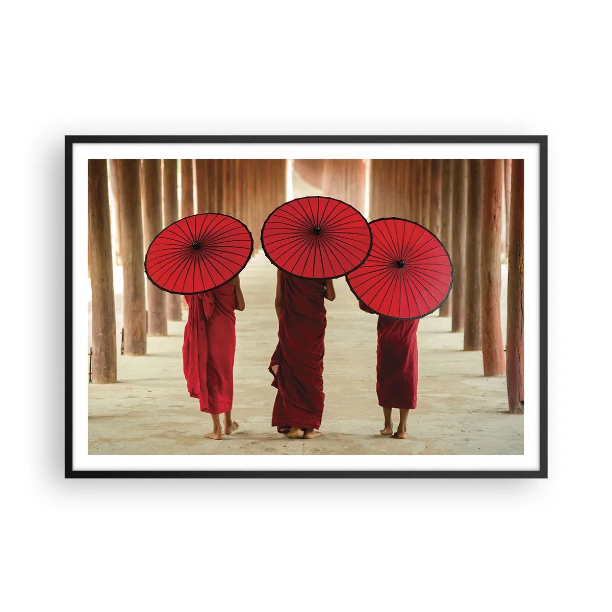 Poster în ramă neagră - Pe drumul spre Tărâmul Pur - 100x70 cm