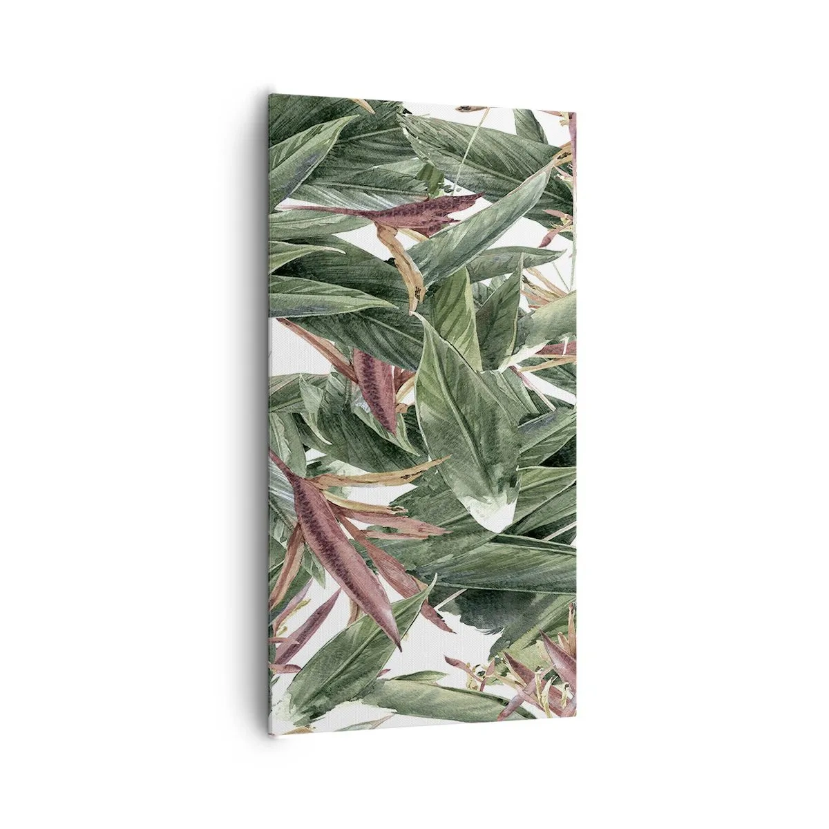 Tablou pe pânză - Tufișuri de smarald și liliac - 65x120 cm