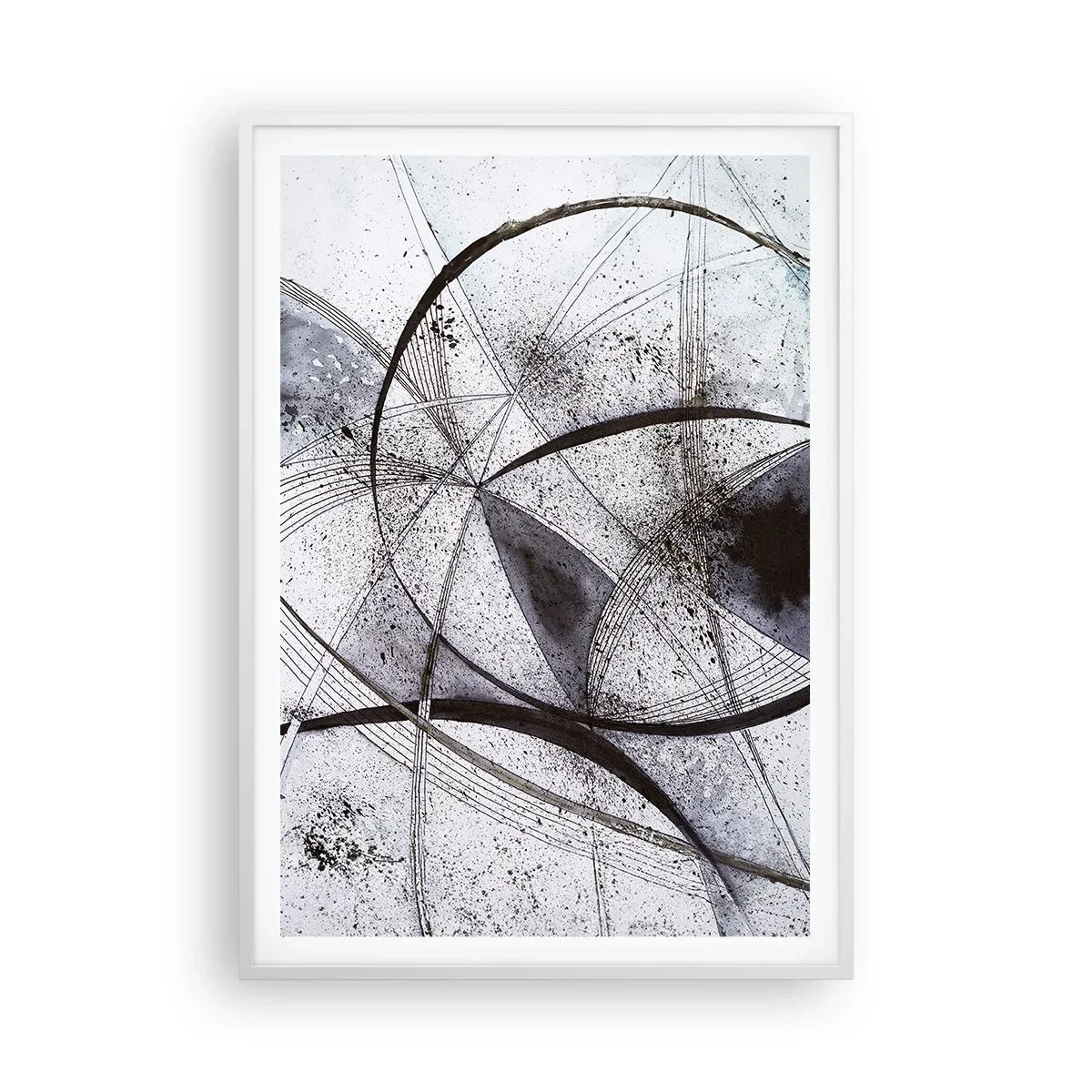 Poster în ramă albă - O fantezie futuristă - 70x100 cm