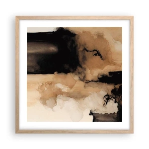 Poster în ramă de stejar deschis - O abstractizare intrigantă - 50x50 cm