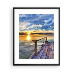 Poster în ramă neagră - Vântul se odihnește - 40x50 cm